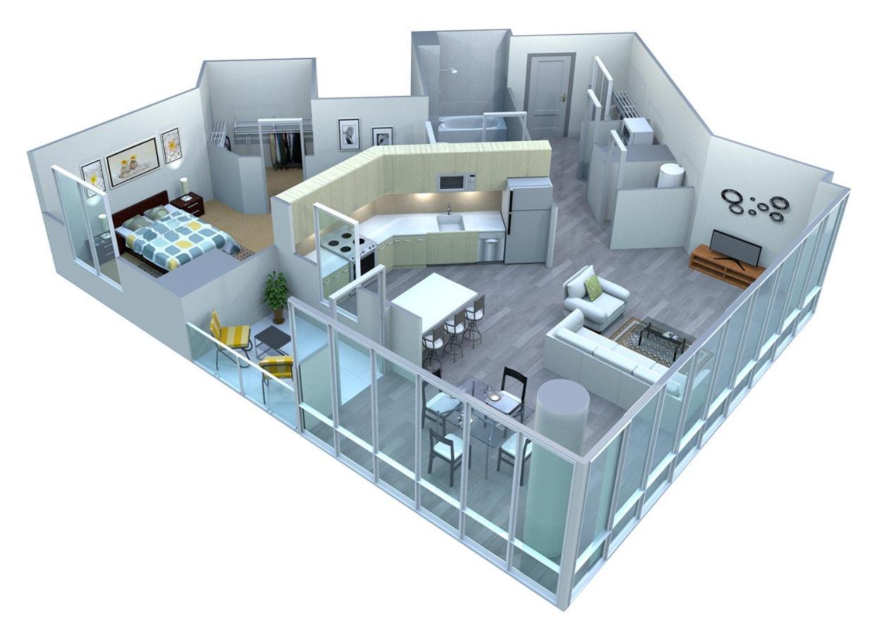 Placemakr Premier Sobro Nashville Eksteriør billede 3D floor plan