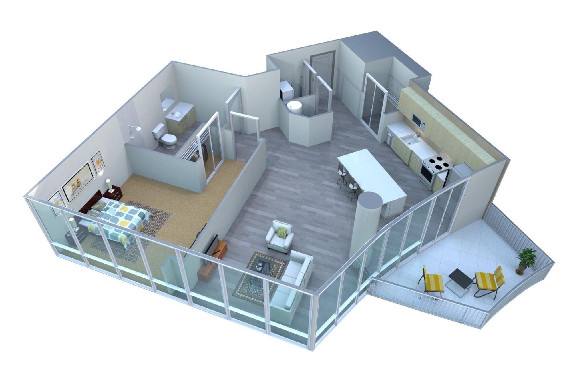 Placemakr Premier Sobro Nashville Eksteriør billede 3D floor plan